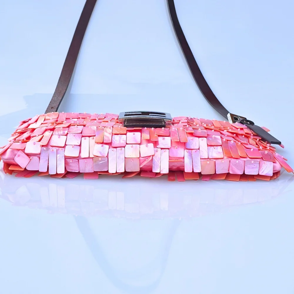 Fendi Pink and Brown Shoulder Bag - Picture 7 of 16